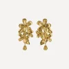 Alex Monroe Earrings^22ct Gold-Plated Flowering Apple Blossom Drop Earrings