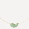 PDPAOLA Necklaces^18ct Gold-Plated Green Aventurine Aura Pendant Necklace