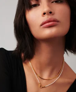 Missoma Necklaces^18ct Gold-Plated Harris Reed In Good Hands Drop Pendant Necklace