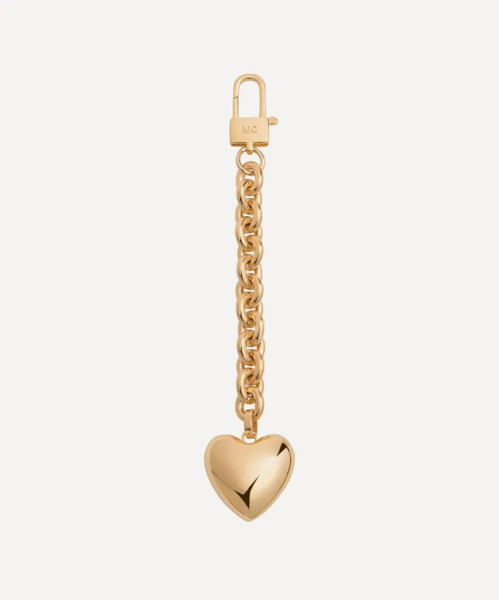 Martha Calvo Travel Accessories^14ct Gold-Plated Heart Bag Charm