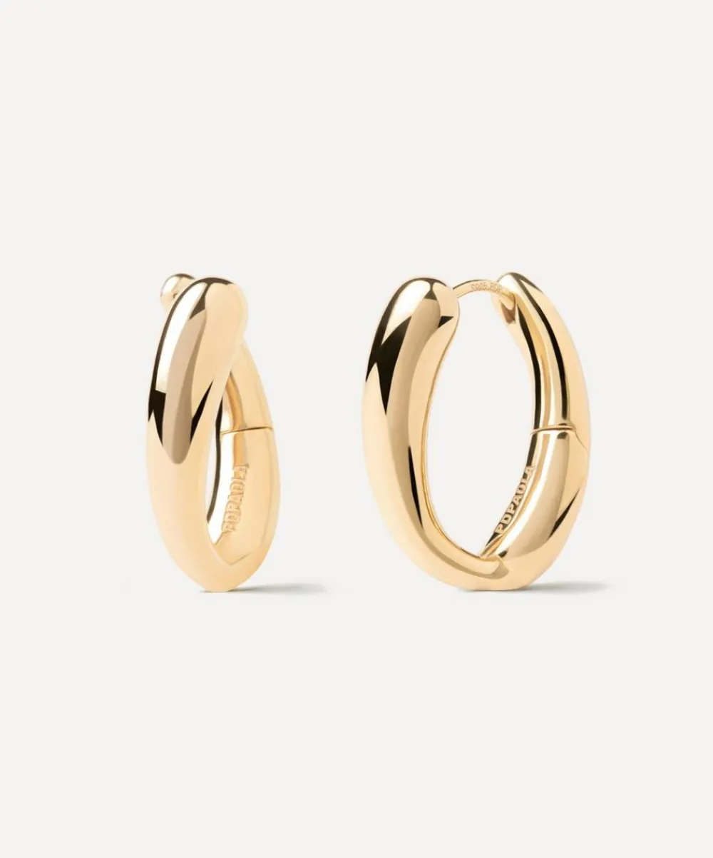 PDPAOLA Earrings^18ct Gold-Plated Helix Hoop Earrings