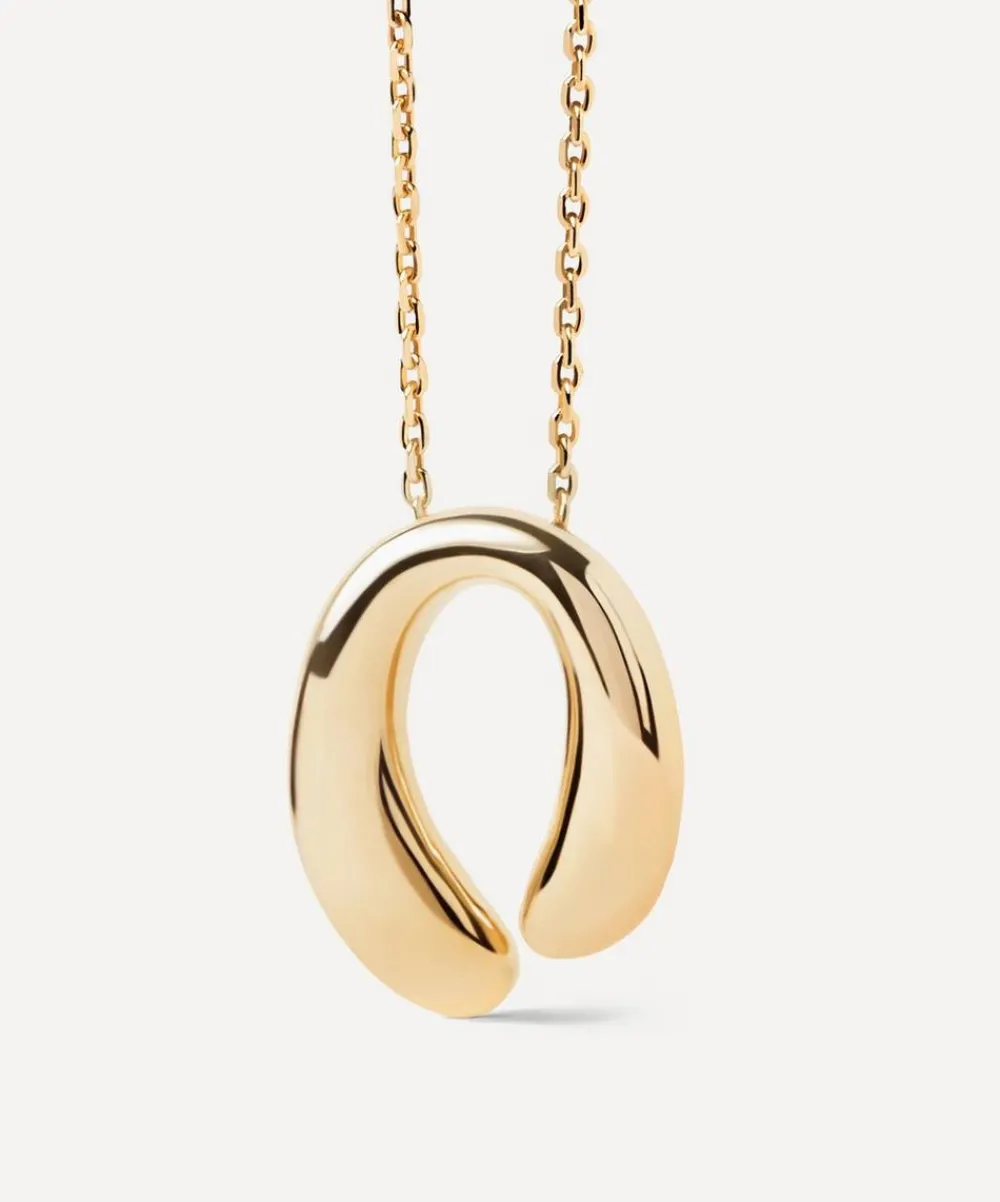 PDPAOLA Necklaces^18ct Gold-Plated Helix Pendant Necklace