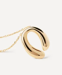 PDPAOLA Necklaces^18ct Gold-Plated Helix Pendant Necklace