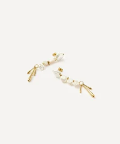 Missoma Earrings^18ct Gold-Plated Keshi Pearl Sculptural Drop Earrings