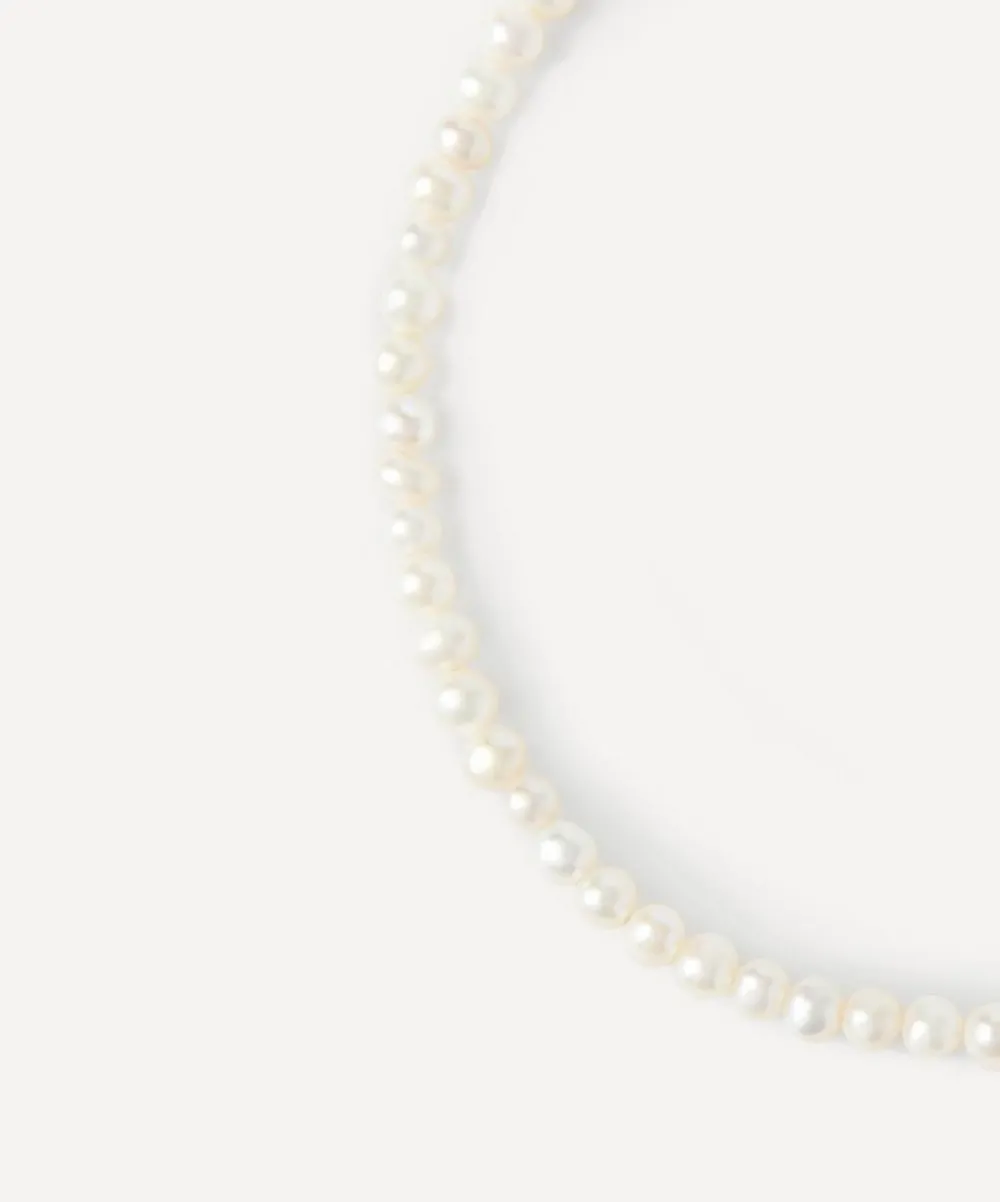 PDPAOLA Necklaces^18ct Gold-Plated La Perla Essential Pearl Necklace