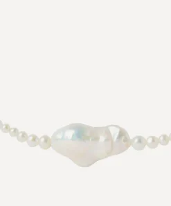 PDPAOLA Necklaces^18ct Gold-Plated La Perla Pearl Necklace