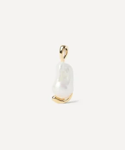 PDPAOLA Charms & Pendants^18ct Gold-Plated La Perla Pendant Necklace
