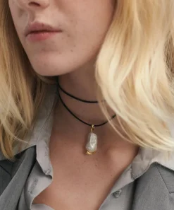 PDPAOLA Charms & Pendants^18ct Gold-Plated La Perla Pendant Necklace