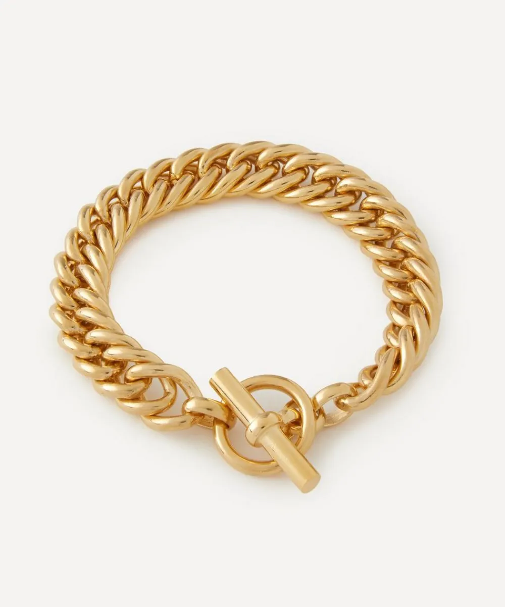 Tilly Sveaas Jewellery^18ct Gold-Plated Large Curb Link Chain Bracelet