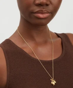 Alex Monroe Necklaces^22ct Gold-Plated Large Lemon and Leaf Pendant Necklace