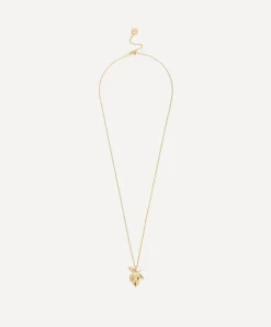 Alex Monroe Necklaces^22ct Gold-Plated Large Lemon and Leaf Pendant Necklace