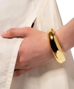Alexis Bittar Bracelets^14ct Gold-Plated Large Molten Hinged Cuff Bracelet
