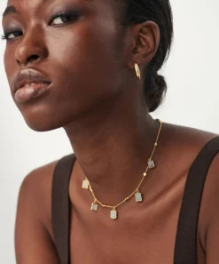 Missoma Necklaces^18ct Gold-Plated Lena Charm Choker Necklace