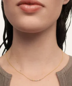 PDPAOLA Necklaces^18ct Gold-Plated Lotus Necklace