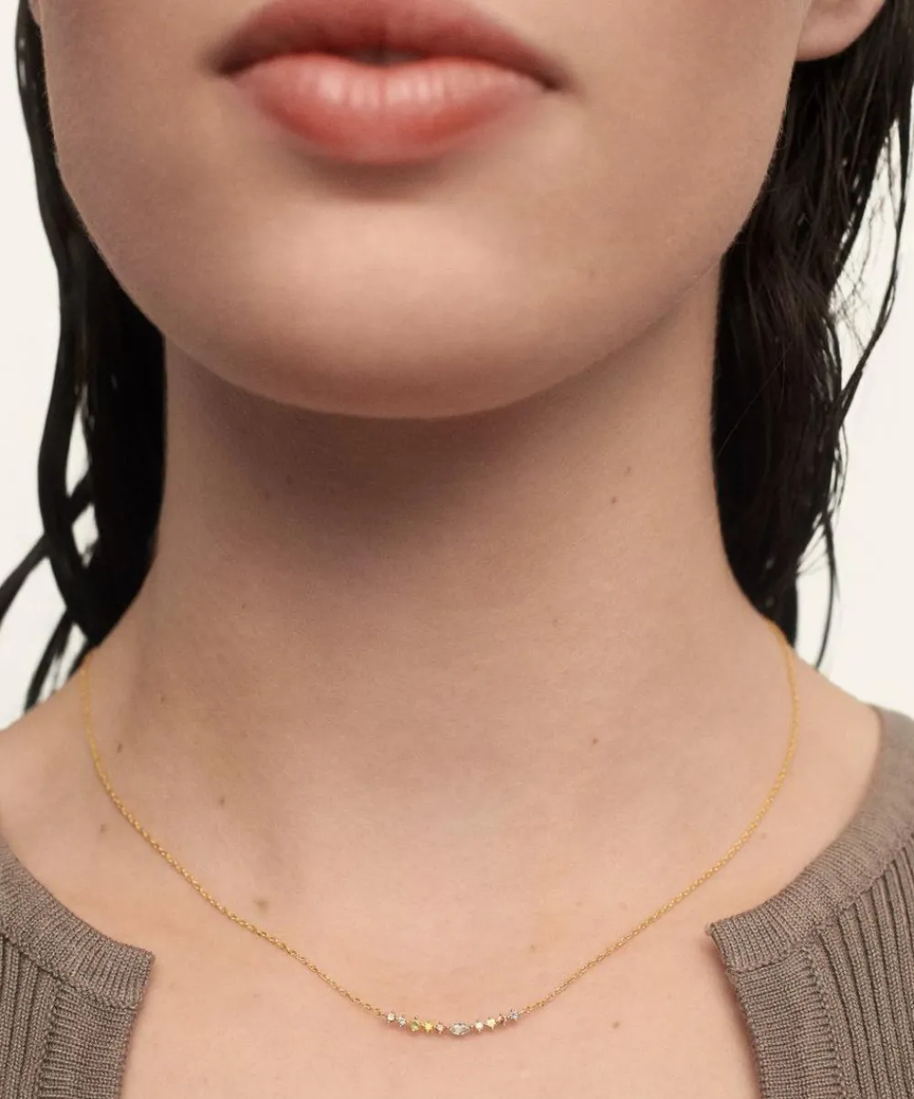 PDPAOLA Necklaces^18ct Gold-Plated Lotus Necklace