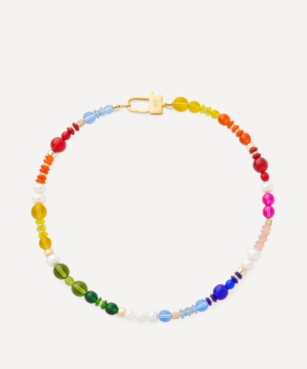 Martha Calvo Necklaces^14ct Gold-Plated Luminous Bead Necklace