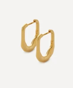 PDPAOLA Earrings^18ct Gold-Plated Magma Hoop Earrings