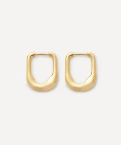 PDPAOLA Earrings^18ct Gold-Plated Magma Hoop Earrings