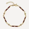 Laura Vann Bracelets^18ct Gold-Plated Marlowe Enamel Bracelet