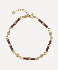 Laura Vann Bracelets^18ct Gold-Plated Marlowe Enamel Bracelet