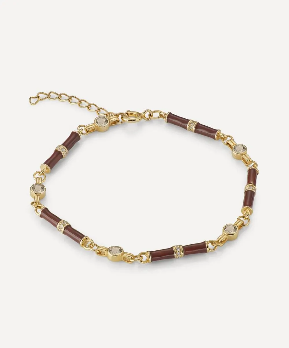 Laura Vann Bracelets^18ct Gold-Plated Marlowe Enamel Bracelet