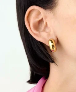 JENNY BIRD Earrings|Earrings^14ct Gold-Plated Medium Tome Hoop Earrings