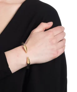 Alexis Bittar Bracelets^14ct Gold-Plated Mirrored Pyramid Lucite Brake Hinge Bracelet
