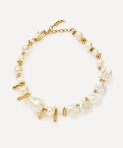 Missoma Bracelets^18ct Gold-Plated Mixed Pearl Statement Beaded Bracelet