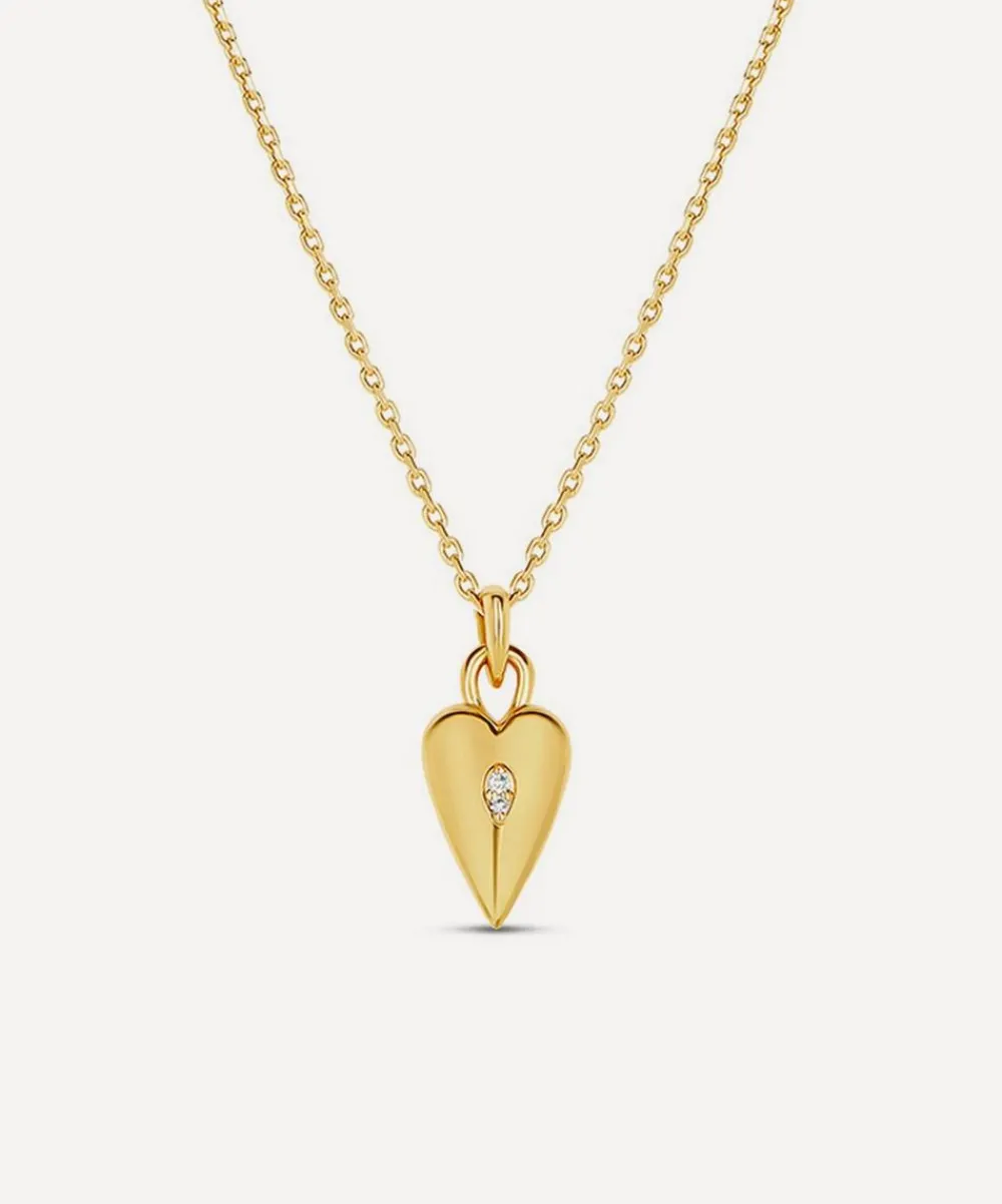 Dinny Hall Necklaces^22ct Gold-Plated My World Heart Charm Pendant Necklace