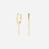 PDPAOLA Earrings^18ct Gold-Plated Olga Mini Hoop Earrings