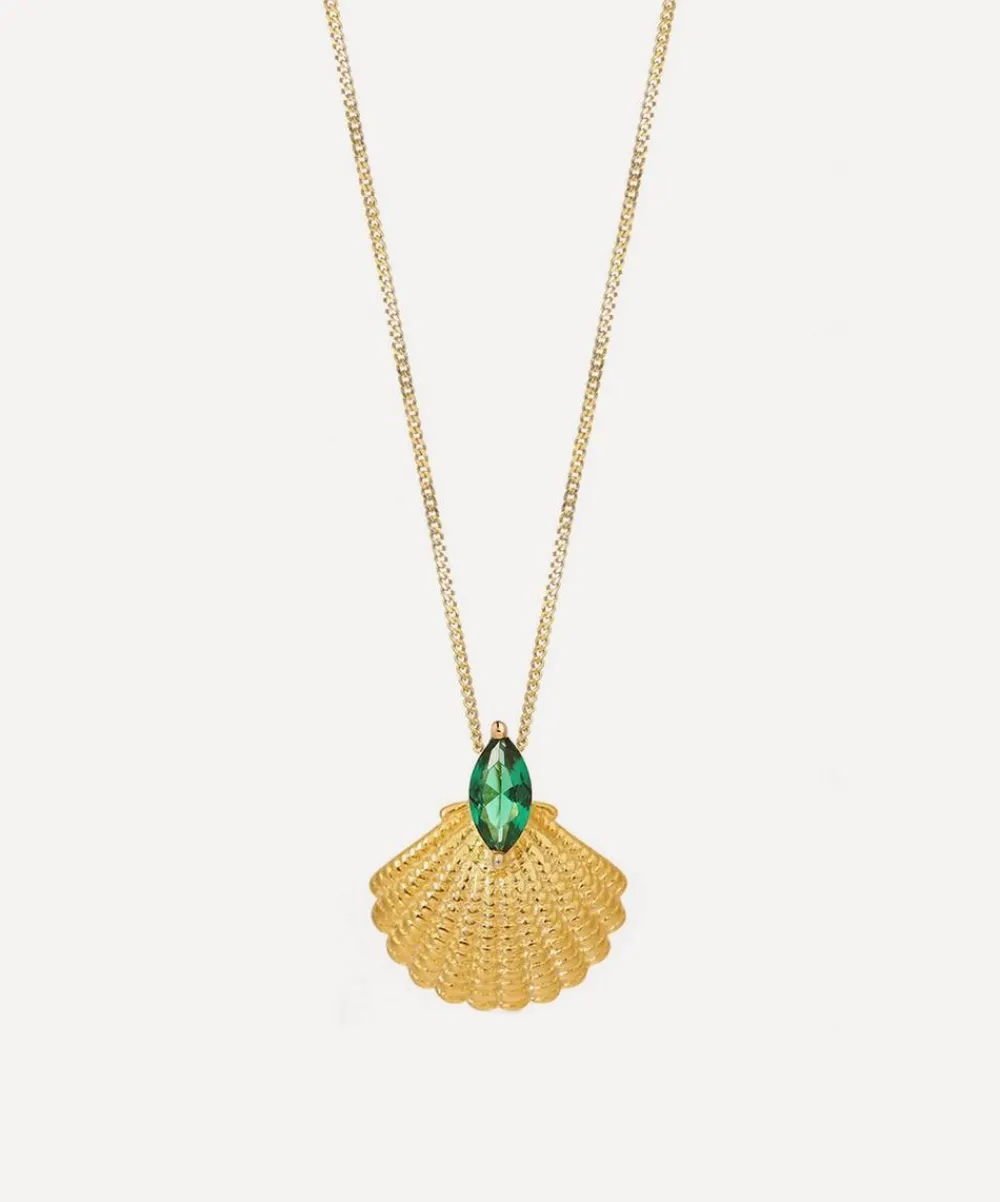 Laura Vann Necklaces^18ct Gold-Plated Pamela Shell Pendant Necklace