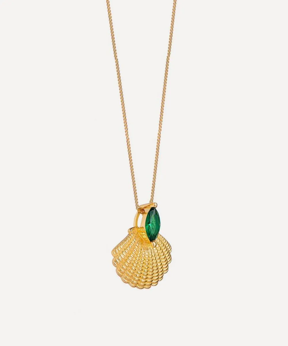 Laura Vann Necklaces^18ct Gold-Plated Pamela Shell Pendant Necklace