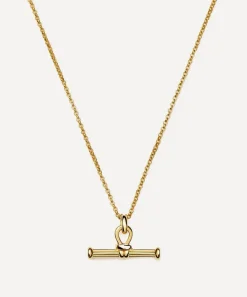 Missoma Necklaces^18ct Gold-Plated Ridge T-Bar Pendant Necklace