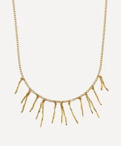 Alex Monroe Necklaces^22ct Gold-Plated Scattered Pine Needle Necklace