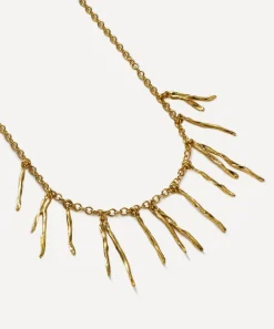 Alex Monroe Necklaces^22ct Gold-Plated Scattered Pine Needle Necklace