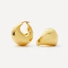 Missoma Earrings|Earrings^18ct Gold-Plated Sculptural Chubby Dome Medium Hoop Earrings