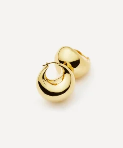 Missoma Earrings|Earrings^18ct Gold-Plated Sculptural Chubby Dome Medium Hoop Earrings