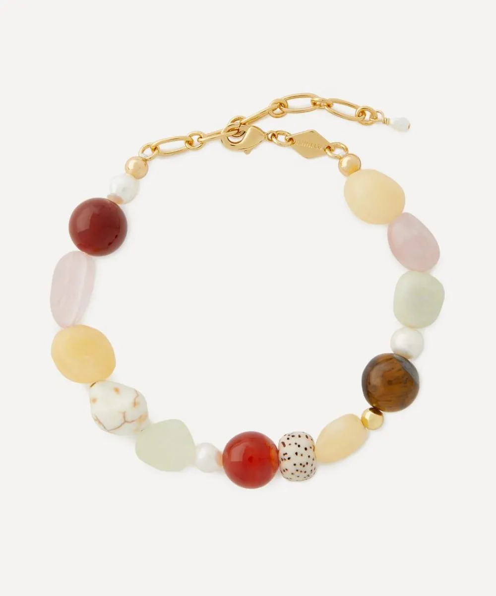 ANNI LU Bracelets^18ct Gold-Plated Seaside Bead Bracelet