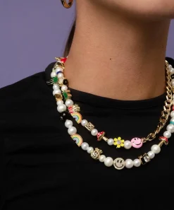 Martha Calvo Necklaces^14ct Gold-Plated Showstopper Half Chain and Charms Necklace