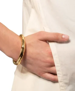 Alexis Bittar Bracelets^14ct Gold-Plated Small Molten Bangle Bracelet