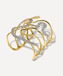 Alexis Bittar Bracelets^14ct Gold-Plated Solanales Crystal Intertwined Cuff Bracelet