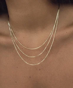 SHASHI Necklaces^14ct Gold-Plated Sonara Necklace