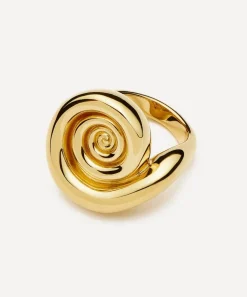 Missoma Rings^18ct Gold-Plated Spiral Dome Statement Ring