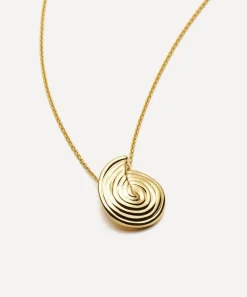 Missoma Necklaces^18ct Gold-Plated Spiral Mini Pendant Necklace