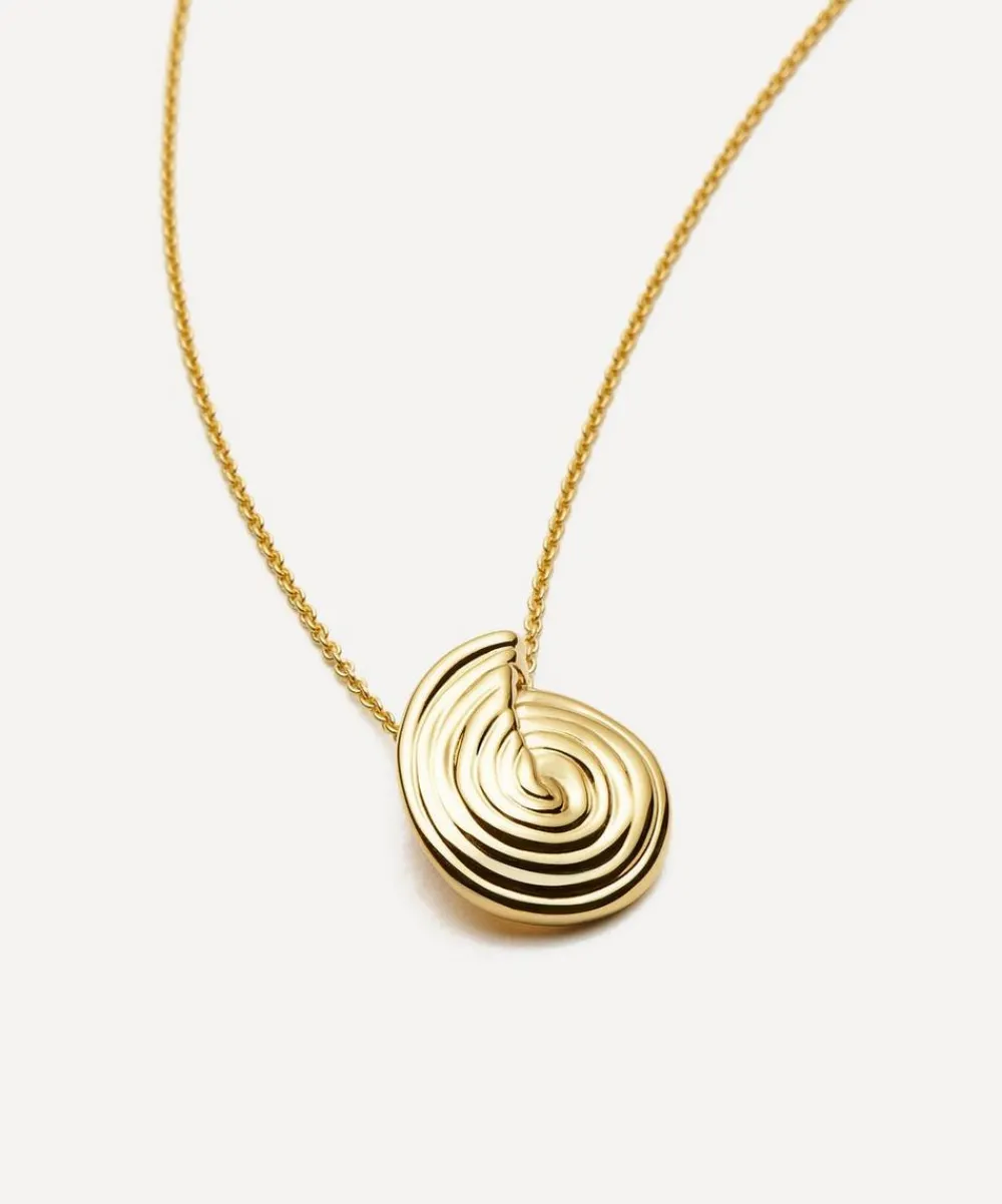 Missoma Necklaces^18ct Gold-Plated Spiral Mini Pendant Necklace