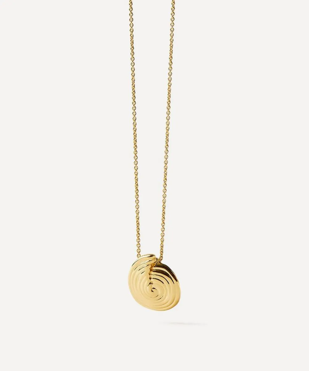 Missoma Necklaces^18ct Gold-Plated Spiral Mini Pendant Necklace