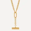 Rachel Jackson Necklaces^22ct Gold-Plated Statement Hardware T-Bar Necklace