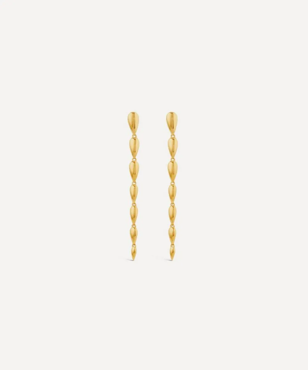 Dinny Hall Earrings^22ct Gold-Plated Sunbeam Column Drop Earrings