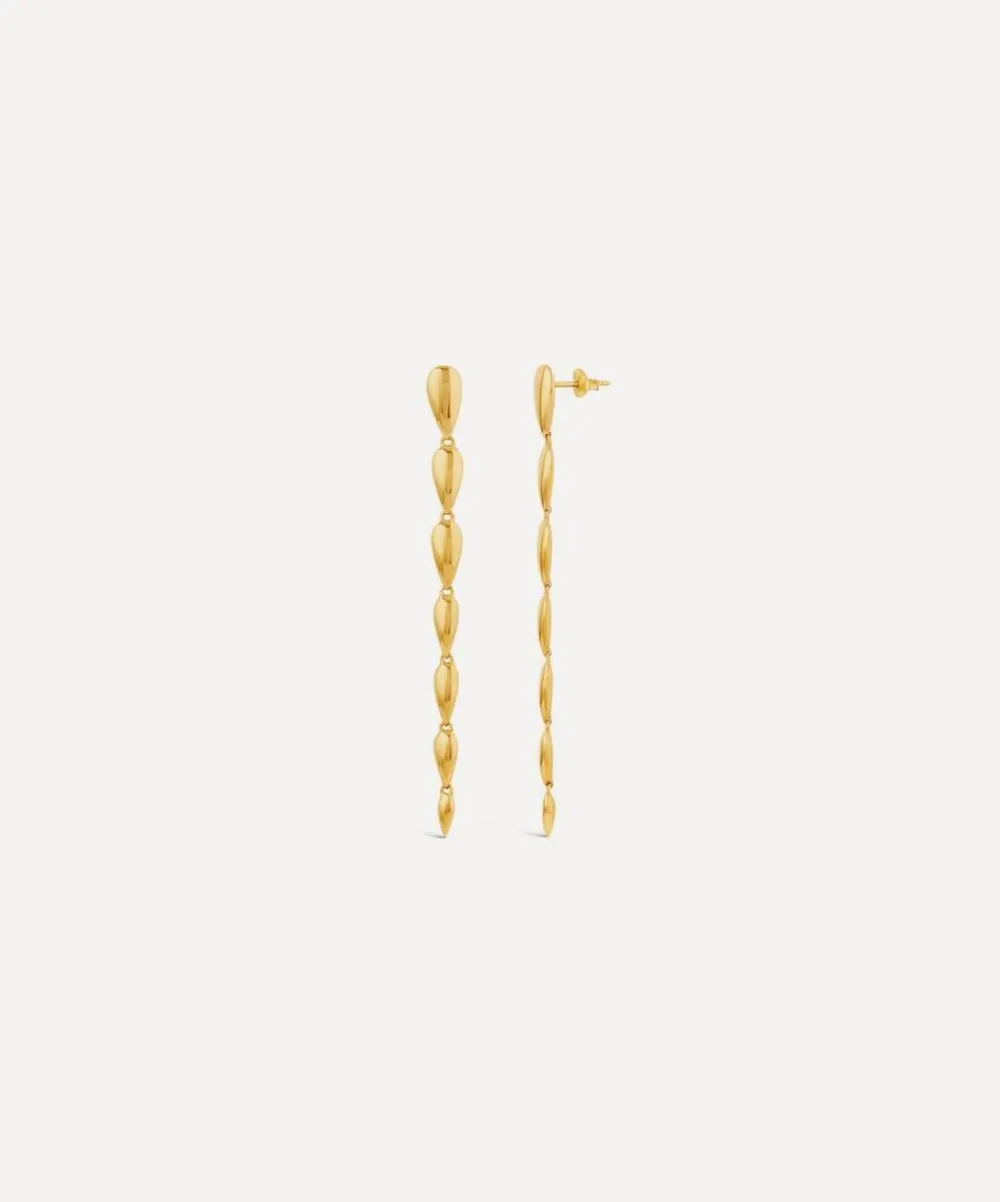 Dinny Hall Earrings^22ct Gold-Plated Sunbeam Column Drop Earrings