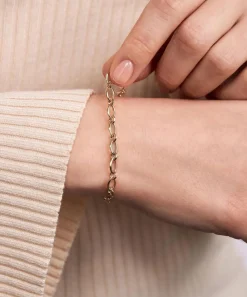 Dinny Hall Bracelets^22ct Gold-Plated Thalassa Faceted Oval Link Bracelet